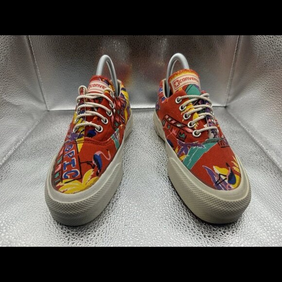 Converse Vintage Floral Pattern Made In The USA SIZE 3 - Picture 3 of 8
